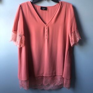 Lace trimmed top from Vici